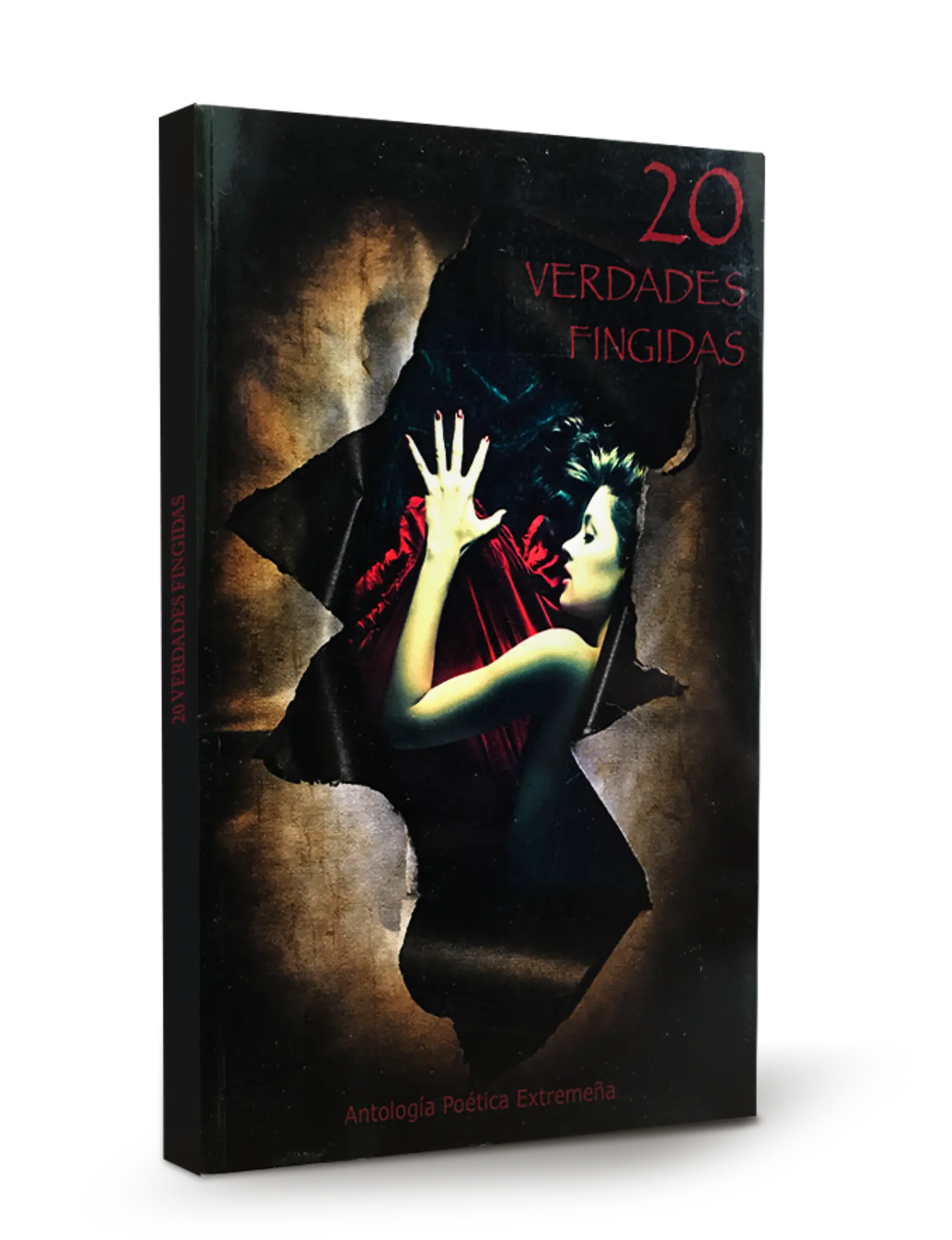 Portada del libro 20 verdades fingidas, antología poética extremeña
